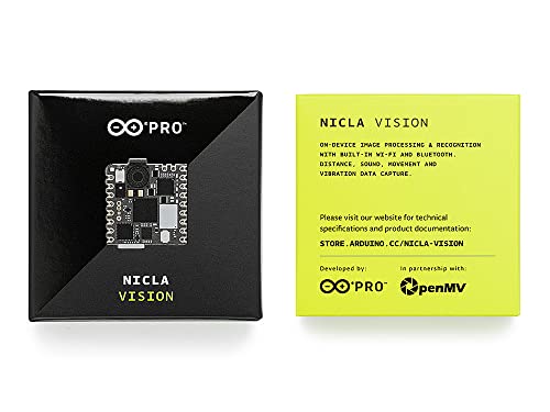 Arduino Nicla Vision [ABX00051] - Compact Vision AI Board with 5MP Camera, Edge AI Processing, and Integrated Connectivity for IoT & Machine Learning Applications