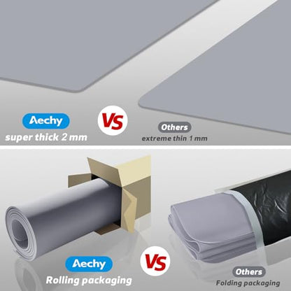 AECHY Silicone Mat for Kitchen Counter, 27.5" x 16.5" x 0.08", Dark Gray - color: Dark Gray, size: 27.5" x 16.5"