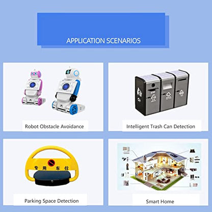 Ultrasonic Distance Sensor, IP67, Intelligent Algorithm, Long Range, Proximity Sensor, Reliable Industrial Grade, for Robot Obstacle Avoidance, Smart Parki