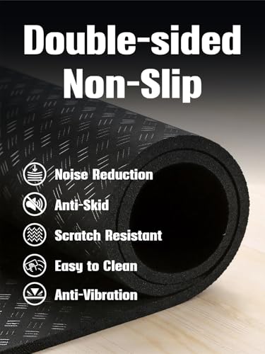 3D Printer Mat 23.6''x23.6'', High-Rebound Silicone Anti Vibration Pad, Non-Slip Damping Mat for 3D Printer/CNC/Laser Engraver, Noise Reduction, Stop Drifting, Fits Most Vibration Machines