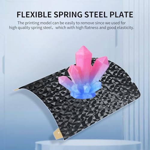 IdeaFormer-3D PEO PEI Magnetic Build Plate For Creality K1/K1 SE/K1C 235x235mm, Diamond PEO Textured PEI Spring Steel Bed Plate for Ender 3 S1/Ender 3 S1 Pro/Ender 5 S1/Ender 3 V3 SE/KE/Ender 3 V2/Neo - color: Textured Gold PEI+Diamond PEO