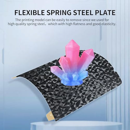 IdeaFormer-3D PEO PEI Magnetic Build Plate For Creality K1/K1 SE/K1C 235x235mm, Diamond PEO Textured PEI Spring Steel Bed Plate for Ender 3 S1/Ender 3 S1 Pro/Ender 5 S1/Ender 3 V3 SE/KE/Ender 3 V2/Neo - color: Textured Gold PEI+Diamond PEO