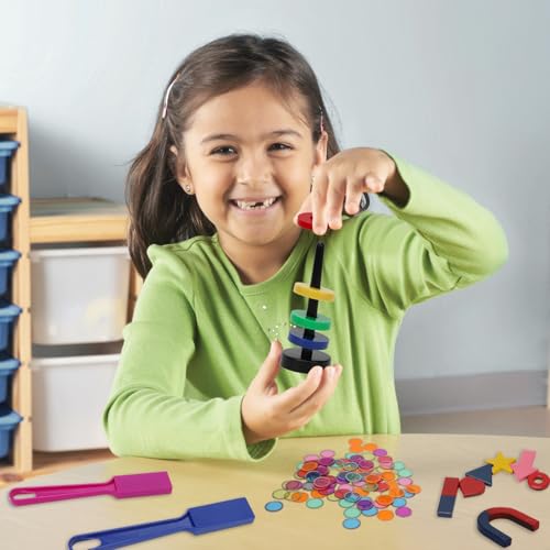 SAYAYA 122 PCS Magnetic Science Kit for Kids - Magnetic Balls, Bingo Wands with Chips, STEM Learning Set Magnet Toys for Classroom, Back to School Supplies, Educational Activities Gift for Boys Girls - size: 122 PCS