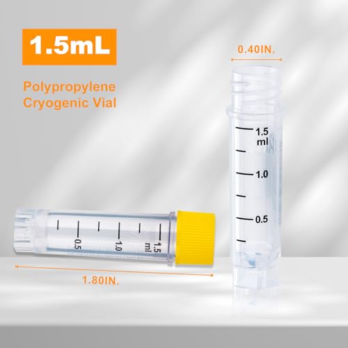 1.5ml Cryovials, Side-Coded, External Thread, Purple, 500Pcs - color: Purple, size: 1.5ml
