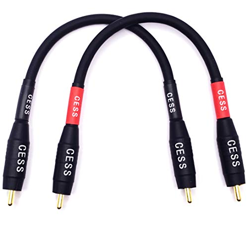 CNCESS Waterproof RCA Male to Male Cable, 2-Pack (3 Feet) - size: 3 FT