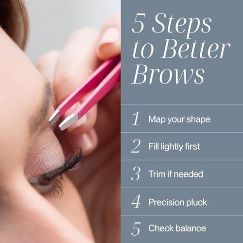 Tweezer Guru Ingrown Hair Tweezers - Pointed Precision Tweezers for Eyebrows & Ingrown Hair Removal - Blackhead and Splinter Tweezer with Sharp Needle Nose Point (2 Piece Set, Pink (Point+Slant)) - color: Pink