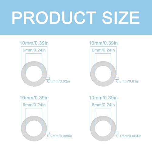M6x10mm Thin Spacer Washer Set for Robotics Electronics Assembly - size: M6X10
