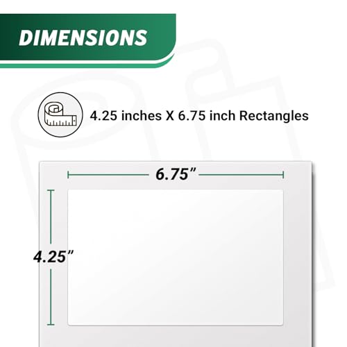 Blank Stamps.COM SDC-1200 Shipping Labels, 4.25" x 6.75", White - size: 4.25" x 6.75"