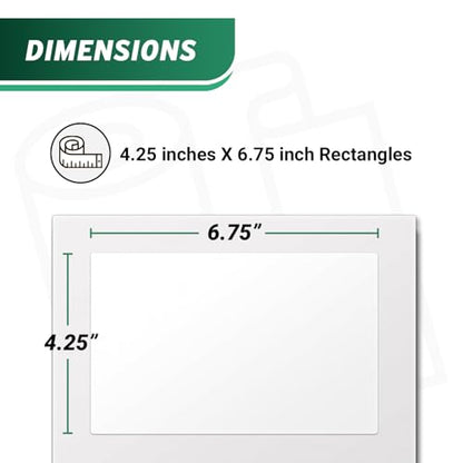 Blank Stamps.COM SDC-1200 Shipping Labels, 4.25" x 6.75", White - size: 4.25" x 6.75"