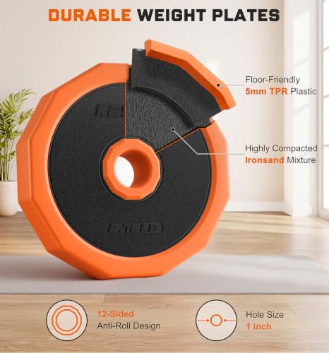 Adjustable Dumbbell Set with Barbell Connector, 5-in-1 Home Gym Free Weights for Full-Body Strength Training, Space-Saving Design for Apartments and Garage Gyms - size: 65LBS