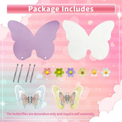 2 Pcs Small Magnetic Board, Cute Magnet Display Stand for Tabletop - color: 2pcs Purple and White