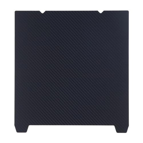 BORDSTRACT Double-Sided Build Plate, PET Carbon Fiber + PEI Spray Texture Spring Steel 235x235mm Without Soft Magnetic Base, Printing Hot Bed Platform with Grooves for K1/S1 3D Printers - style: PEI spray + PET carbon fiber 235*235mm