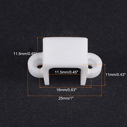 MECCANIXITY Motor Mounting Bracket Motor Base 11.5mm White with Screws Nuts