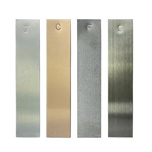 Metal Electrodes Strips 4 Piece Set, Copper,Zinc,Iron & Stainless Steel Marked with the Symbol for Electrochemical Experiments - size: Copper/Zinc/Iron/Stainless Steel