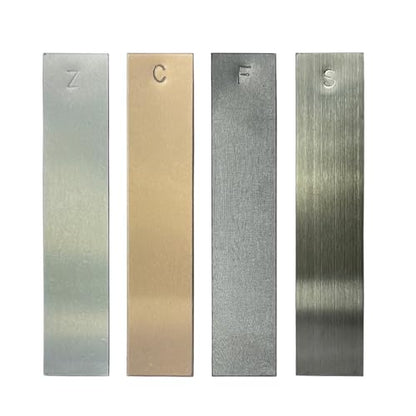 Metal Electrodes Strips 4 Piece Set, Copper,Zinc,Iron & Stainless Steel Marked with the Symbol for Electrochemical Experiments - size: Copper/Zinc/Iron/Stainless Steel
