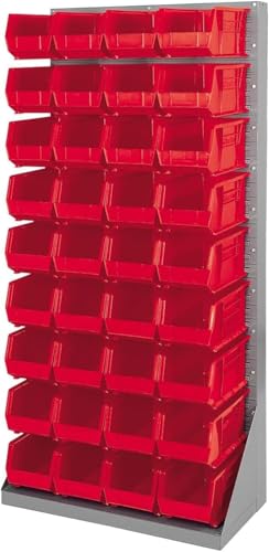 Akro-Mils 30240 AkroBins Plastic Hanging Stackable Storage Organizer Bin, 15-Inch x 8-Inch x 7-Inch, Red, 12-Pack - color: Red
