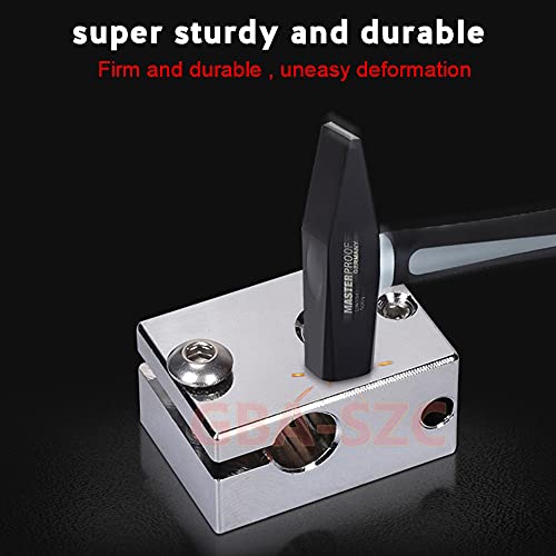 PT100 V6 Plated Copper Heater Block 1PC with Silicone Sock for Titan Aero Extruder,V6 Hotend,V6 heatbreak,Prusa i3 MK3/MK3S hotend.(1 PC) - color: Heatblock-V6 1PC
