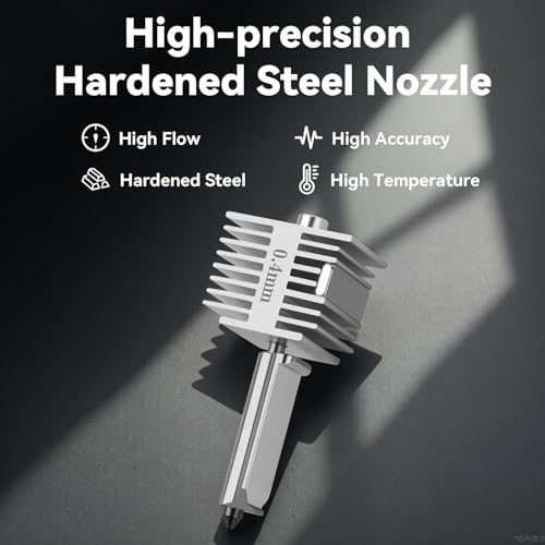 Upgrade A1/A1 Mini/A2L Quick-Swap Hotend 0.4mm Hardened Steel Nozzle - size: 0.4mm Hardened Steel Nozzle
