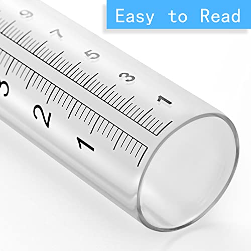7" Capacity Rain Gauge Replacement Tube Glass for Outdoor Garden Yard Home, Lip Design, Best Rated, Easy to Read (1 Pcs) - size: 1Pcs Rain Gauge Replacement Tubes