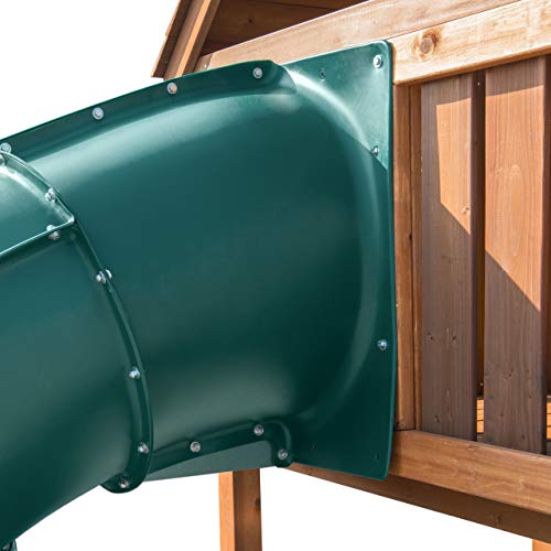Swing-N-Slide 7 ft.Turbo Tube Slide , Green - color: Green