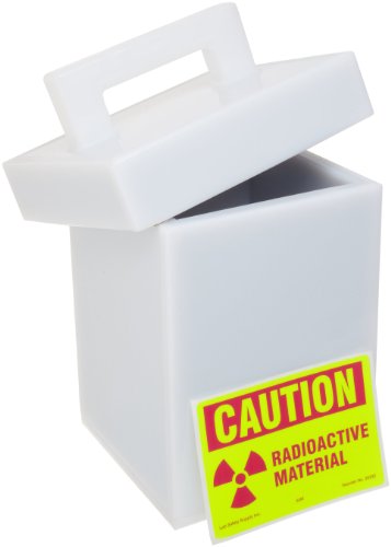 SP Bel-Art Lead Lined Polyethylene Storage Box; 15L x 15W x 20cmH (F24960-0001) Made in USA - size: 6" X 6" X 8" (H x W x D)