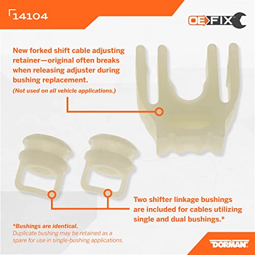 Dorman 14104 Shift Cable Bushing Kit Compatible with Select Models (OE FIX)