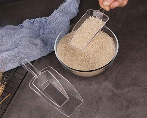 DS DISTINCTIVE STYLE Kitchen Scoops Set - 6 Clear Plastic Scoops with 3 Sizes