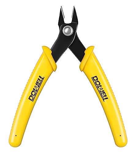 DOWELL Flush Cutters, Micro Wire Cutters, 1-Pack