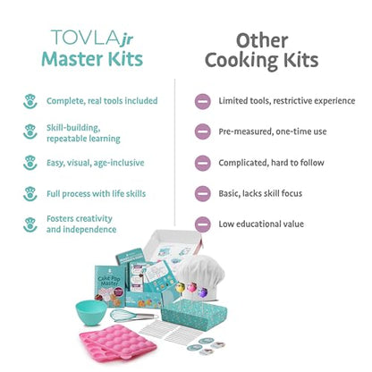 Tovla Jr. Kids Cake Pop Maker Kit | Real Reusable Baking Tools | Ages 6-12 - style: Cake Pop Making Kit