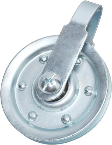 Garage Door 4" Pulley Kits, 1/8" Bore - 400LB Load, with Heavy Duty Sheave Pulley, Clevis Fork, Bolts and Nuts | Pulley Replacement for Extension Spring (4-Pack) - size: Pack of 4