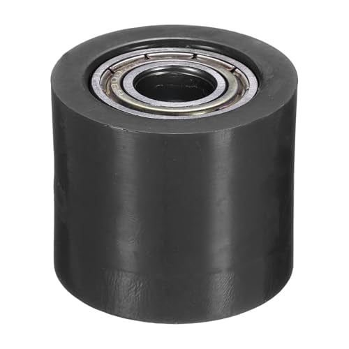 Generic 10mm Roller Pulley Tensioner, Chain Roller Pulley Tensioner Mini Bike Parts Nylon Cylinder Type Guide Wheel Chain Guide Slider for Mini Motorcycle Dirt Bike, Black