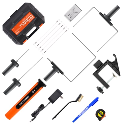 4-in-1 Hot Wire Foam Cutter Kit Hot Knife Cutting Tool - color: Toolbox Orange