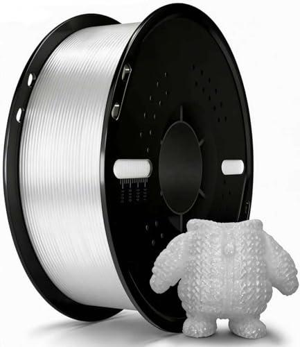 PLA+ Filament 1.75mm Clear 1kg,Dimensional Accuracy +/- 0.02mm - color: Clear
