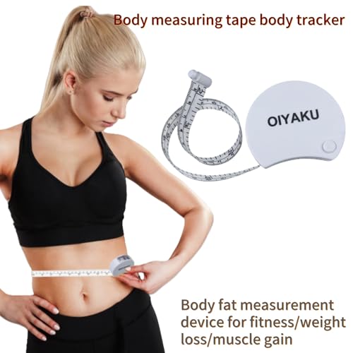 Body Measurement Tape Measure Fitness Tracking Tools Sewing Ruler 60" - color: white