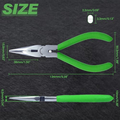 SPEEDWOX 5 Inches Long Nose Pliers with Cutter Mini Jewelry Pliers Small Wire Cutters Professional Jewelry Making Tool Beading Hobby Craft DIY Supplies - style: 5 Inch Long Nose Pliers