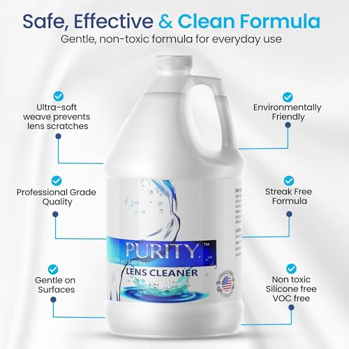 Purity Eye Glasses Lens Cleaner, Refill Eyeglass Lens Cleaning Gallon - size: 128 Fl Oz (Pack of 1)