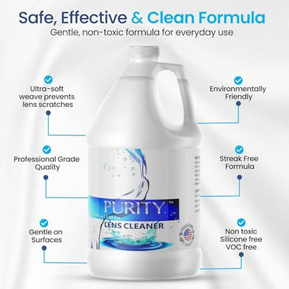 Purity Eye Glasses Lens Cleaner, Refill Eyeglass Lens Cleaning Gallon - size: 128 Fl Oz (Pack of 1)