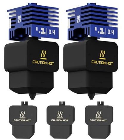 2Pack BIQU Panda Juicer SFC Hotend Print Head Kit for Bambu-Lab H2D/H2S/H2C/A1/A1 Mini Upgrade Standard Flow High Temperature Hot End 0.4mm VantaC Coating Hardened Steel Nozzle with 5PCS Silicone Sock - size: Panda Juicer SFC(For H2D/H2S/H2C/A1/A1 Mini)
