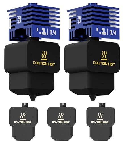 2Pack BIQU Panda Juicer SFC Hotend Print Head Kit for Bambu-Lab H2D/H2S/H2C/A1/A1 Mini Upgrade Standard Flow High Temperature Hot End 0.4mm VantaC Coating Hardened Steel Nozzle with 5PCS Silicone Sock - size: Panda Juicer SFC(For H2D/H2S/H2C/A1/A1 Mini)