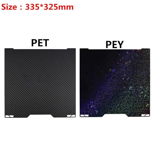 1pcs PEI Spring Steel for Bambu Lab H2C 3D Printer Bed Magnetic PEI/PET/PEO/PEY Double Sided Printing Plate (PET+PEY) - color: PET+PEY