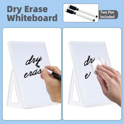 Dry Erase Board, Small Whiteboard with Stand - size: 8"W x 11.7"H, style: Basic
