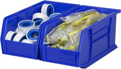Akro-Mils 30230 AkroBins Plastic Storage Bins, 11"x5"x5", Blue, 12-Pack - color: Blue