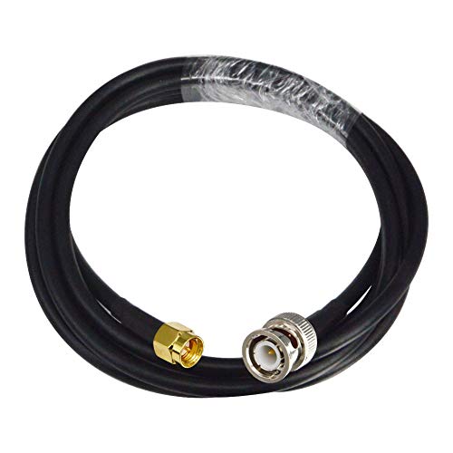 6.56Ft RG58 Coaxial Cable, BNC Male to SMA Male, Low Loss, 50 Ohm, for Antennas, Wireless LAN, RF Coaxial Devices, Wi-Fi, Radios - size: SMA Male to BNC Male Cable 6.56ft