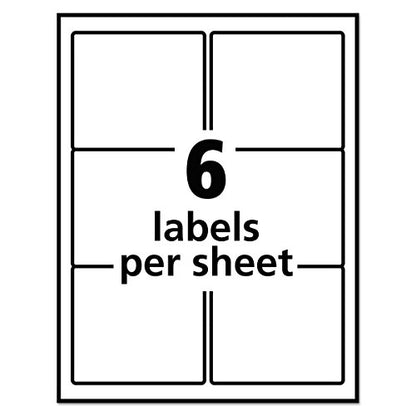 Avery Removable ID Labels, Sure Feed Technology, Removable Adhesive, 3-1/3" x 4", 150 Labels (6464) (Pack of 5) - size: Pack of 5