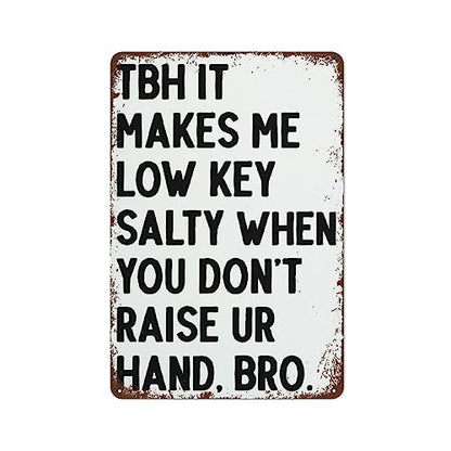 High School Classroom Funny Math s English Classroom Decor Junior High Sign Science Retro Nostalgic Metal Tin Sign Wall Quote Living Room Bathroom Gym Gift for Friends Family Lady 8x12 Inch