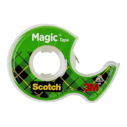 Scotch Magic Tape, 3 Dispensered Rolls, 3/4 x 300 Inches, Clear