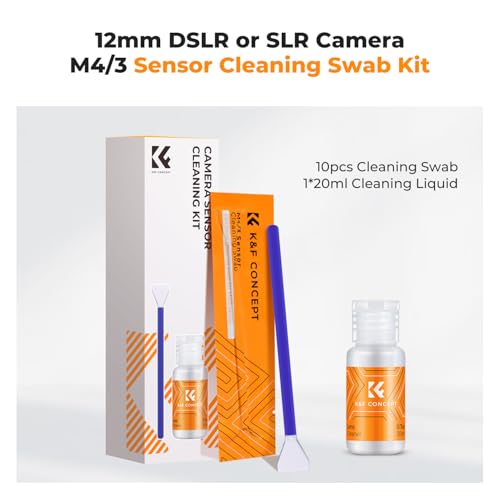 K&F CONCEPT M4/3 Sensor Cleaning Kit with Sensor Cleaner for M4/3 Cameras - size: 12mm