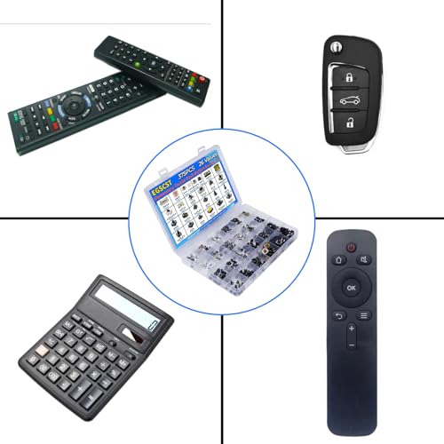 375PCS 26Values Micro Momentary Tactile Push Button Switch Assortment Kit 2 Pins/3 Pins/4 Pins Tact Pushbutton Switches Set - style: 375 PCS 26 Values