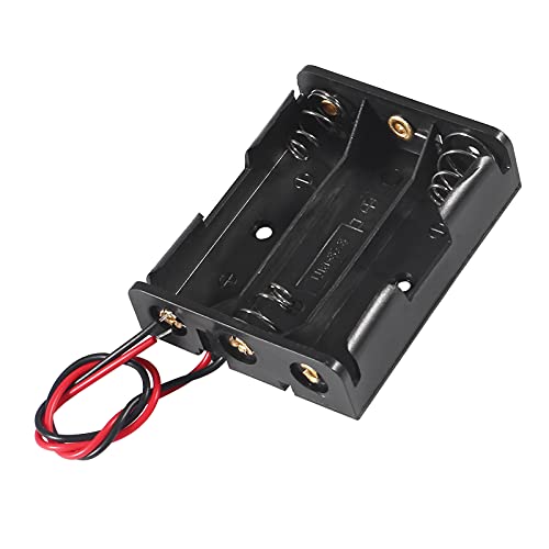 ACEIRMC AA Battery Holder Bundle 1.5V Single AA Battery Holder, 2 X 1.5V 3V AA Battery Holder, 3 X 1.5V 4.5V AA Battery Holder, 4X 1.5V 6V AA Battery Holderwith Leads (6pcs 3 Slot) - color: 6pcs 3 slot
