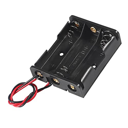 ACEIRMC AA Battery Holder Bundle 1.5V Single AA Battery Holder, 2 X 1.5V 3V AA Battery Holder, 3 X 1.5V 4.5V AA Battery Holder, 4X 1.5V 6V AA Battery Holderwith Leads (6pcs 3 Slot) - color: 6pcs 3 slot